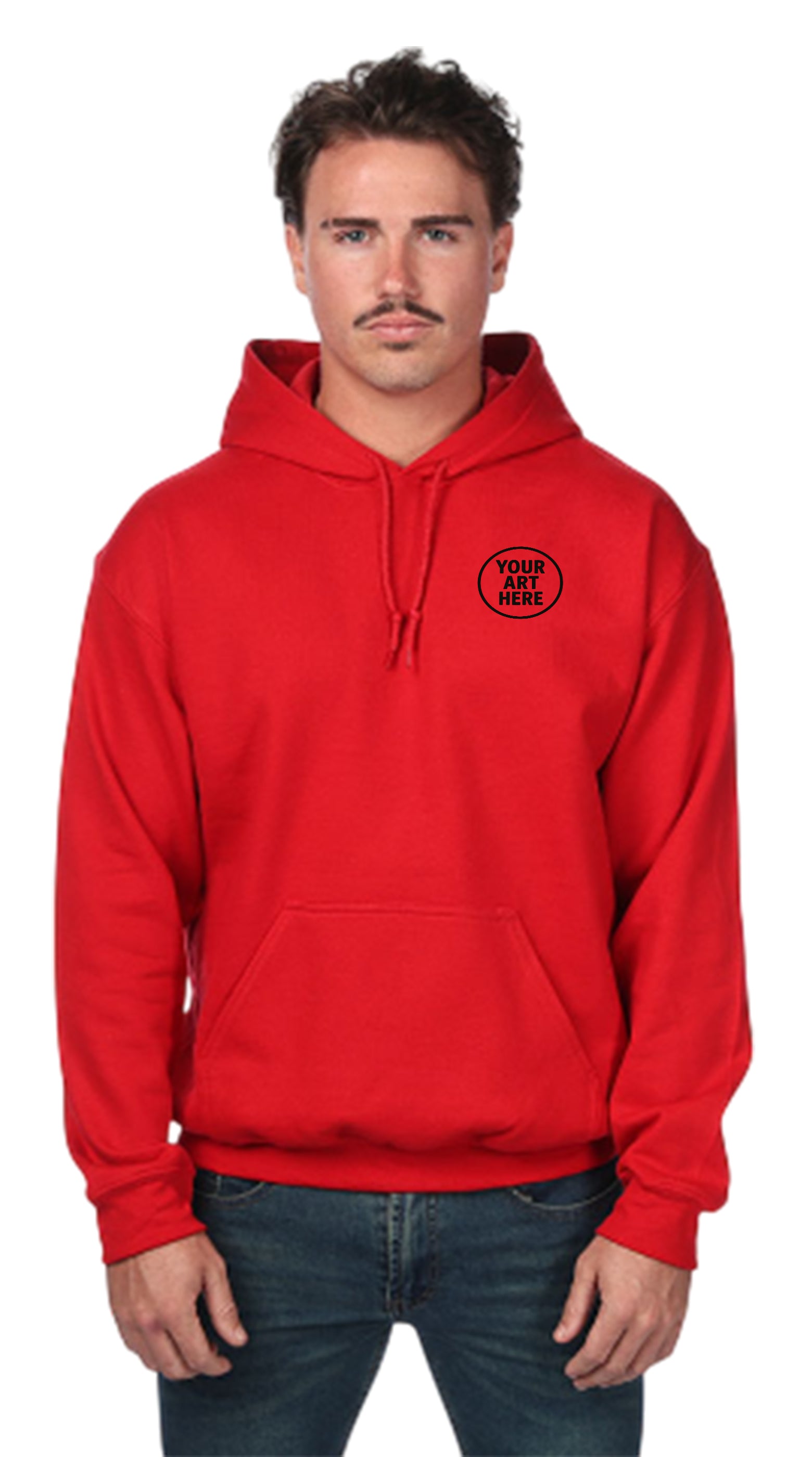 G185 Adult Heavy Blend 8 oz 5050 Hooded Sweatshirt