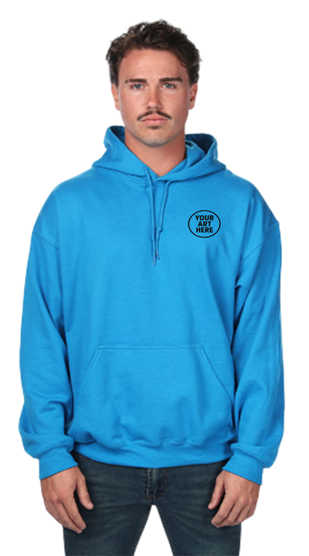 G185 Adult Heavy Blend 8 oz 5050 Hooded Sweatshirt