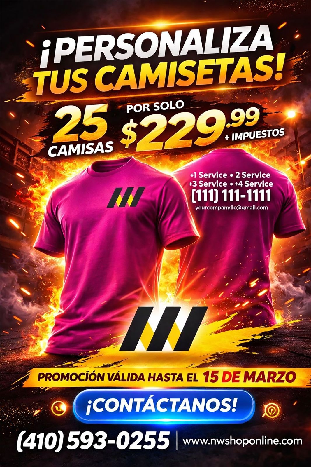 PROMOCION VALIDA HASTA EL 15 DE MARZO