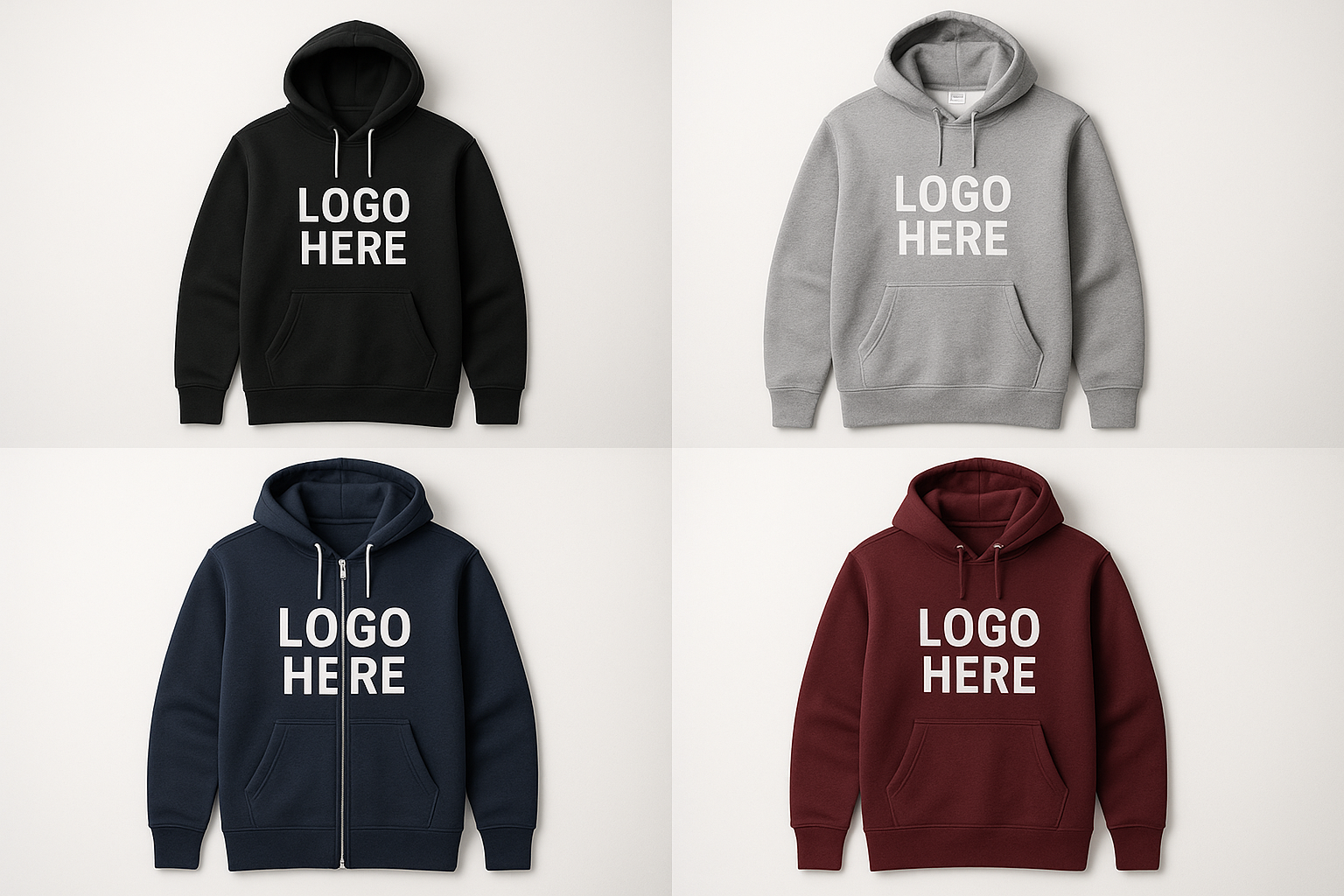 agregar frase : LOGO HERE 