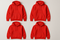HOODIES EN COLOR ROJO SIN ZIPPER